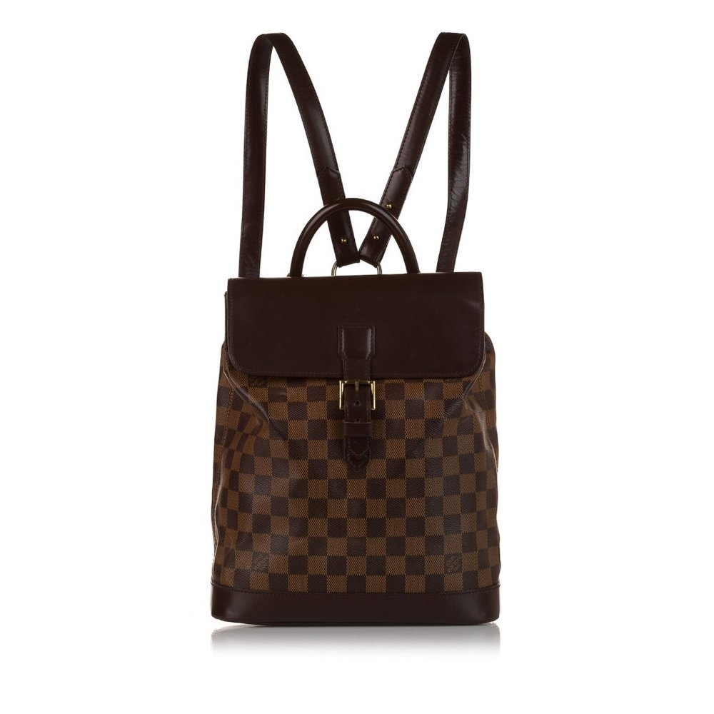 Damier Ebene Soho Brown Canvas Backpack